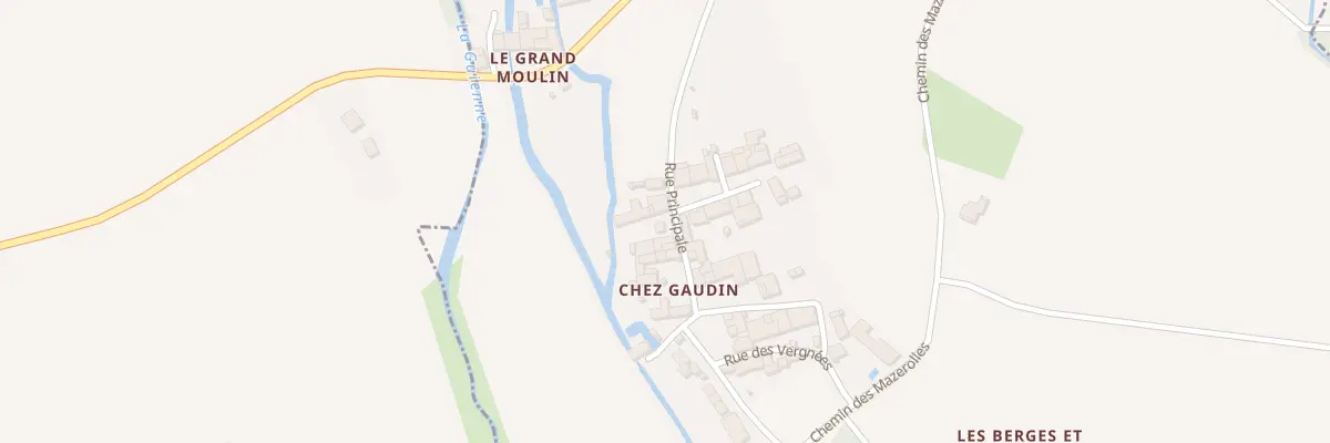 Plan du 20 Rue Principale de Chez Gaudin à Aujac