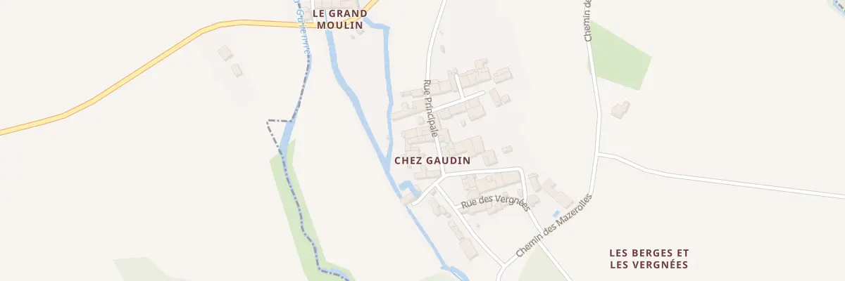 Plan du 26 Rue Principale de Chez Gaudin à Aujac