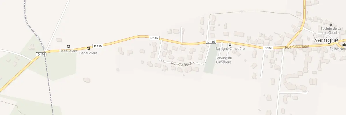Plan du 5 Rue du Bézain à Sarrigné