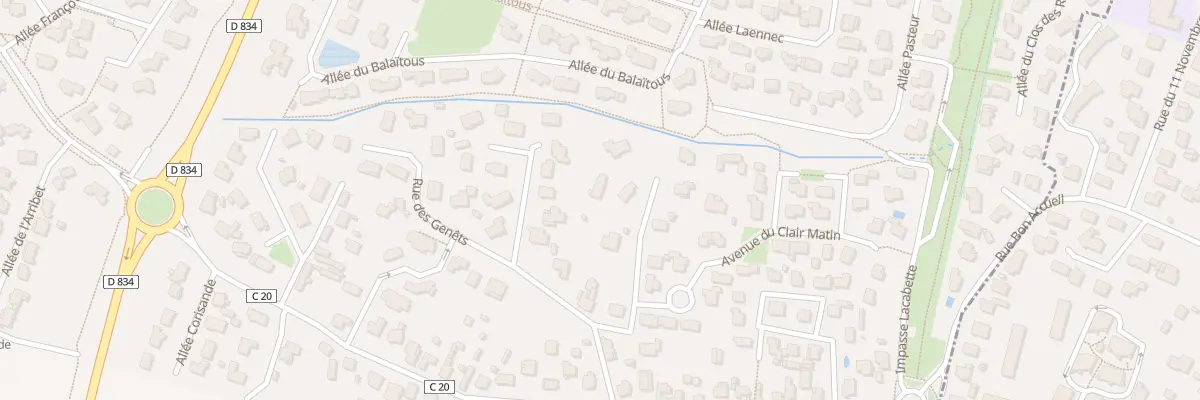 Plan du 4 Imp Clair Matin à Lons