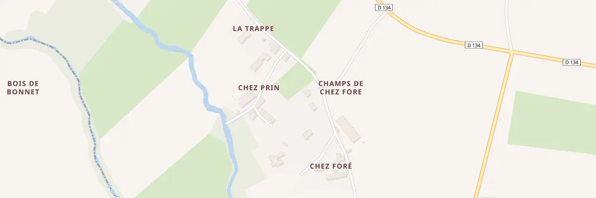 Plan du 4 Chez Foré à Aujac