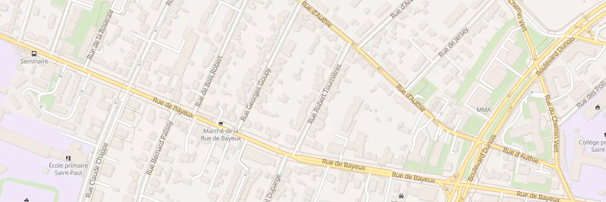 Plan du 9B Rue Robert Tournières à Caen