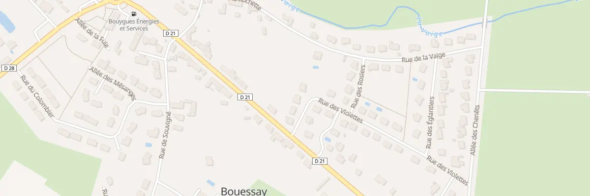 Plan du 3 Rue des Violettes à Bouessay