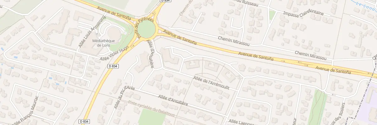 Plan du 8 All de l’Arrémoulit à Lons