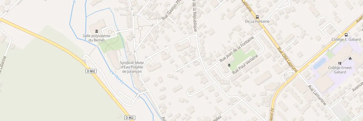Plan du 33 Rue de la République à Jurançon
