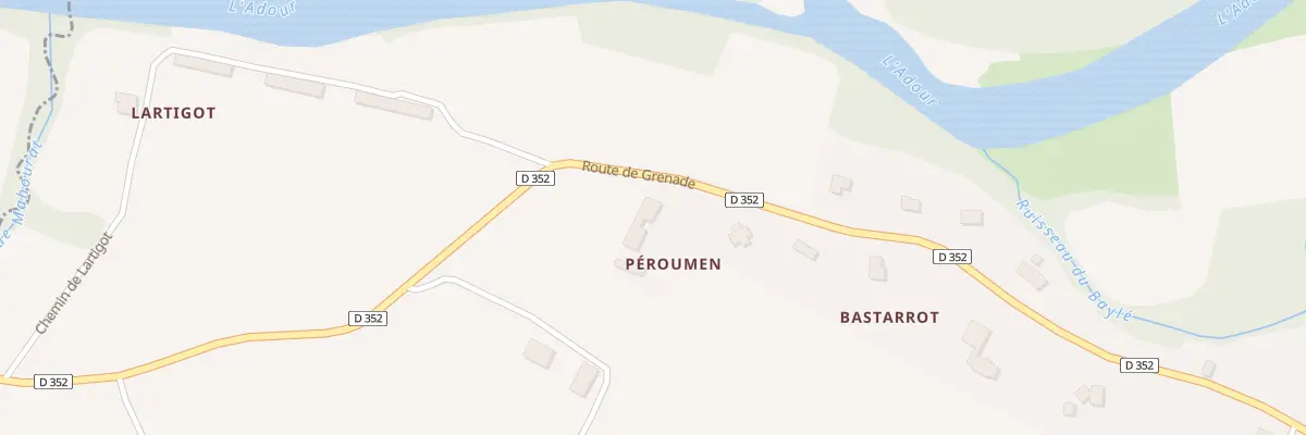 Plan du 3637 Rte de Grenade à Renung