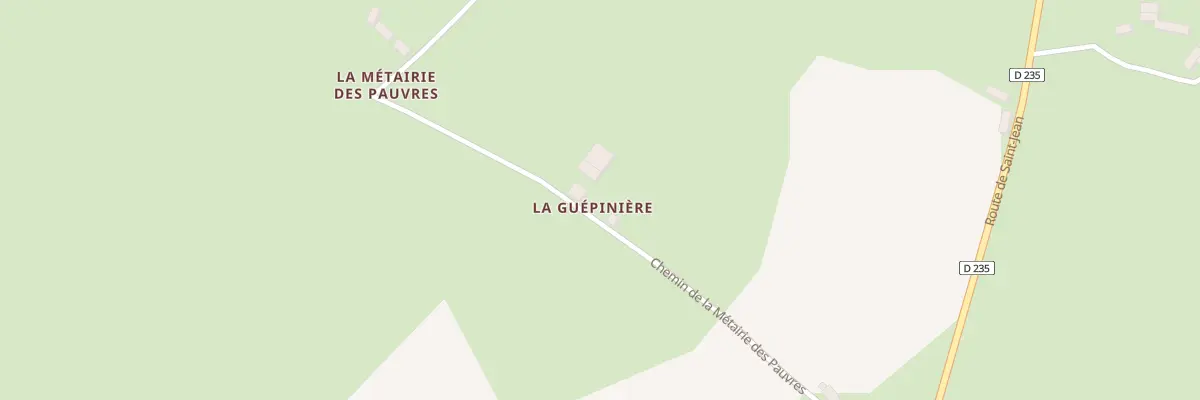 Plan du 340 Che de la Métairie des Pauvres à Sainte-Suzanne-et-Chammes