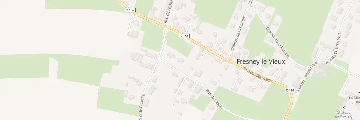 Plan du 23 Rue de Cingal à Fresney-le-Vieux