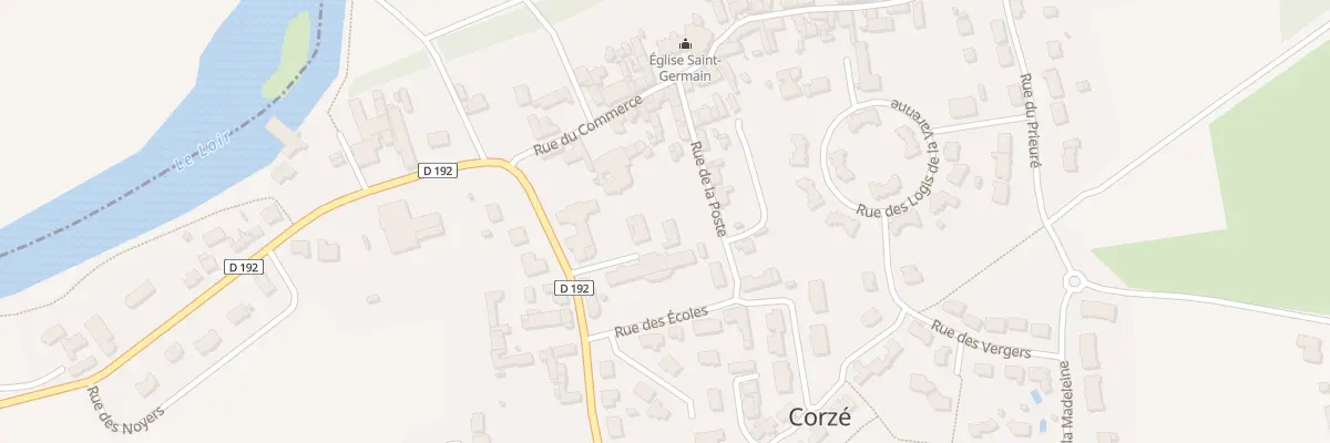 Plan du 3 Rue de la Poste à Corzé