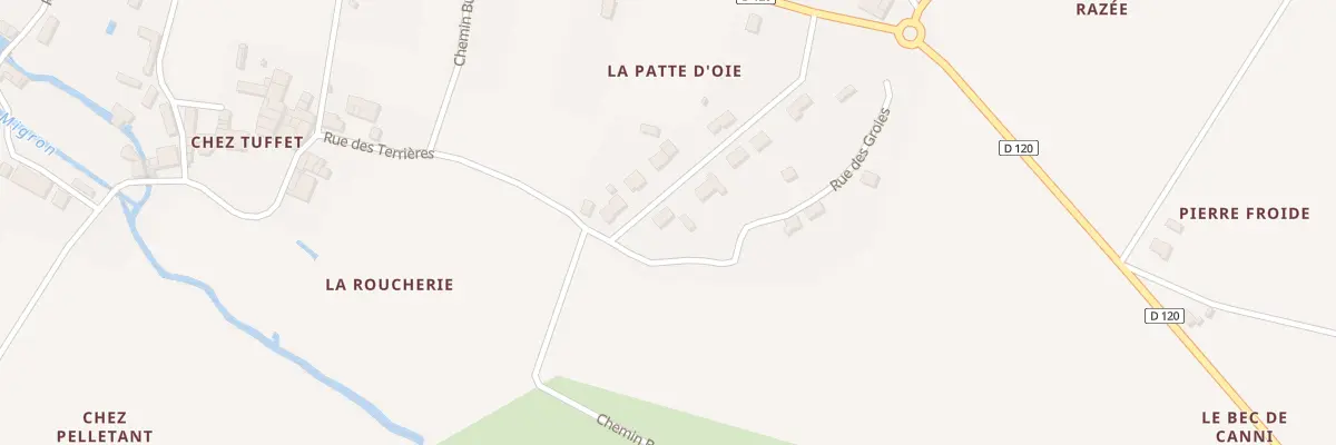 Plan du 13 Rue des Terrières à Migron