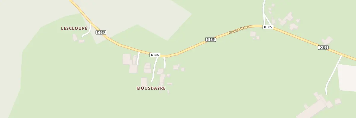 Plan du 2420 Rte d’Aire à Saint-Loubouer
