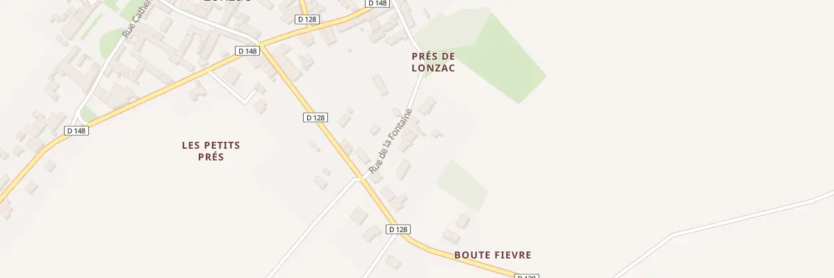 Plan du 13 Rue de la Fontaine à Lonzac
