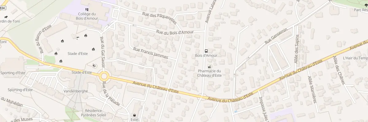 Plan du 9 Rue de Navarre à Billère