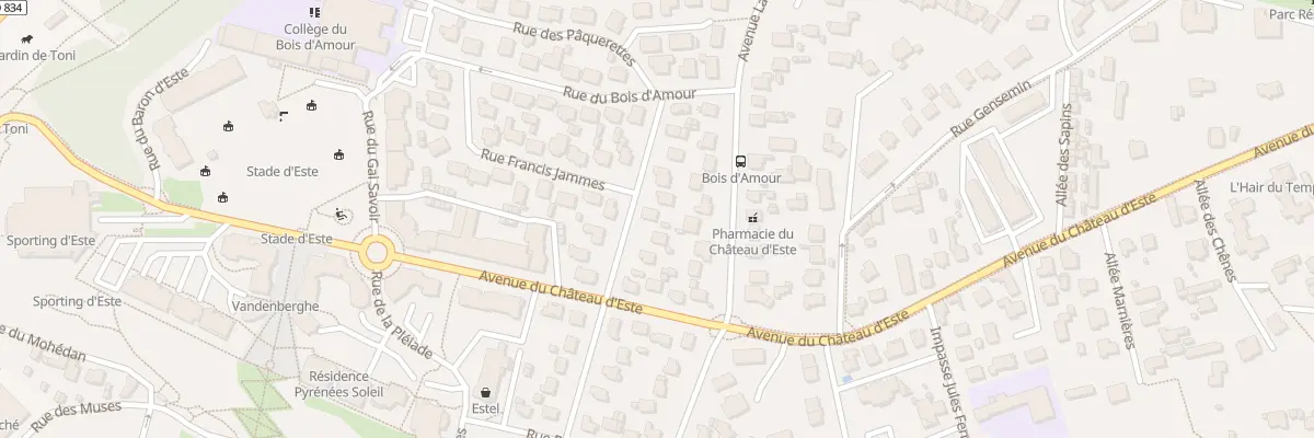 Plan du 11 Rue de Navarre à Billère