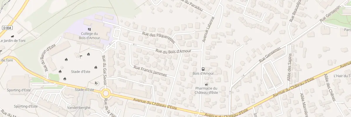 Plan du 2 Rue de Navarre à Billère