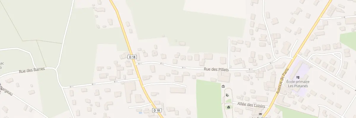 Plan du 336 Rue des Pillets à Cavignac
