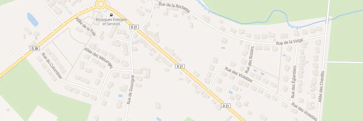 Plan du 23 Rue de Sablé à Bouessay