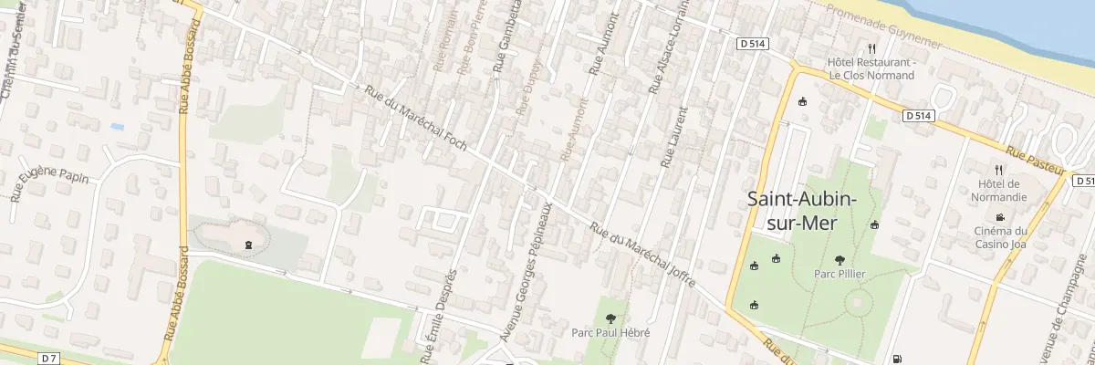 Plan du 2 Rue du Maréchal Foch à Saint-Aubin-sur-Mer