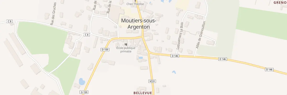 Plan du 6 Rte de Coulonges Moutiers à Argentonnay