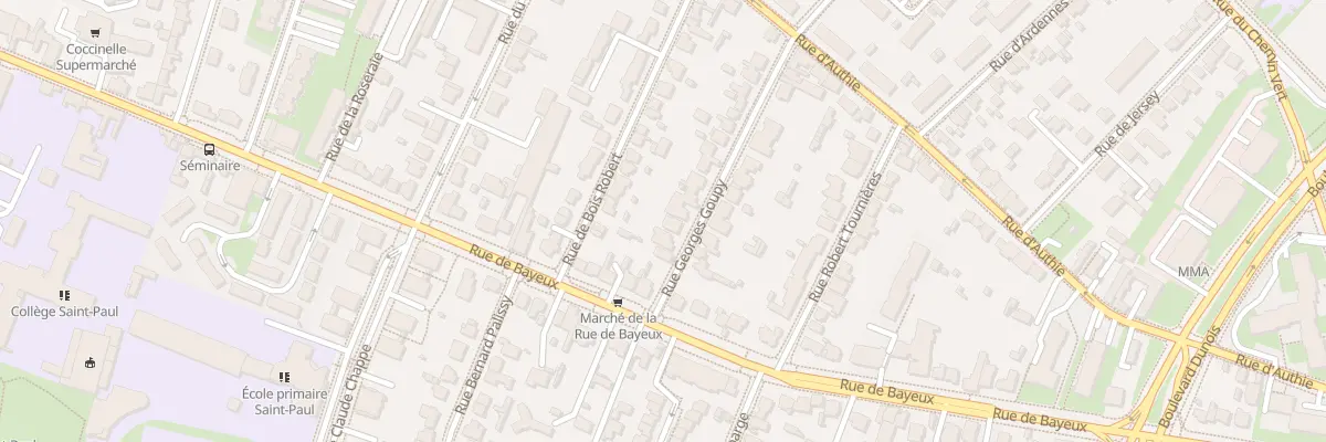 Plan du 7 Rue Georges Goupy à Caen