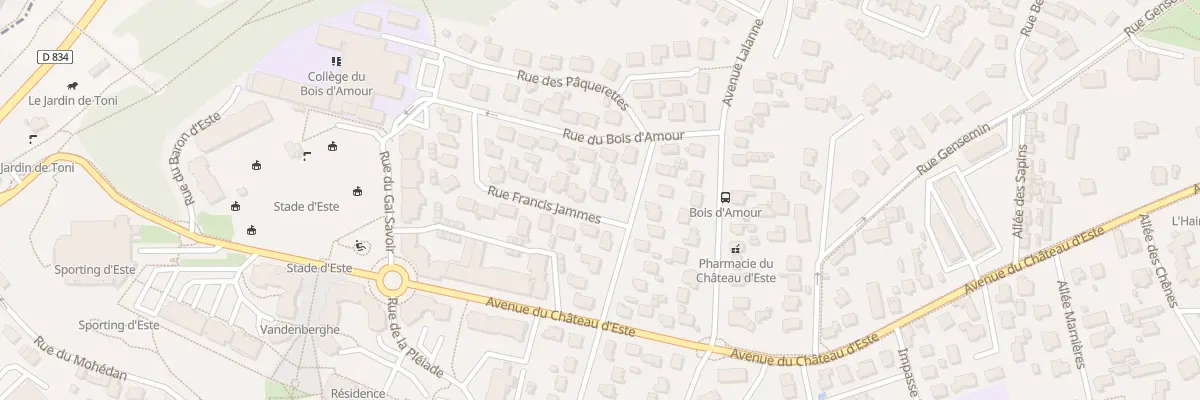 Plan du 4 Rue Francis Jammes à Billère
