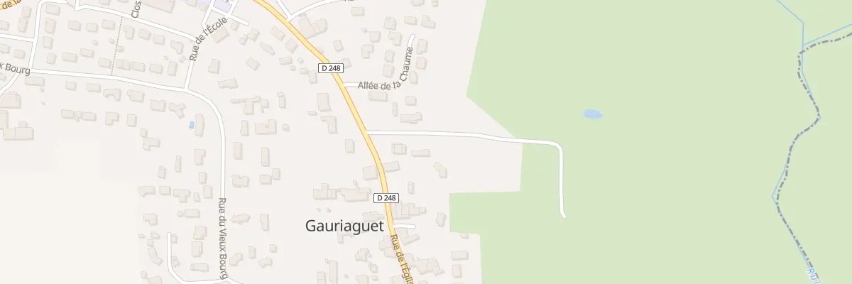 Plan du 25 Rue de l’Église à Gauriaguet