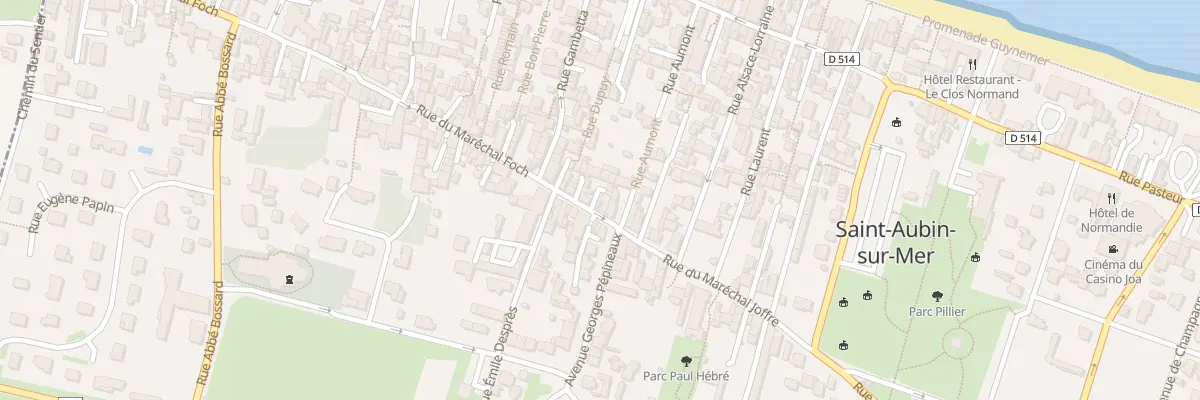 Plan du 6 Rue du Maréchal Foch à Saint-Aubin-sur-Mer