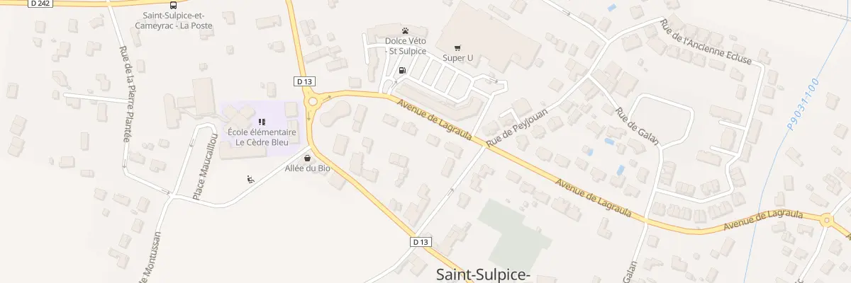 Plan du 8 Av Lagraula à Saint-Sulpice-et-Cameyrac