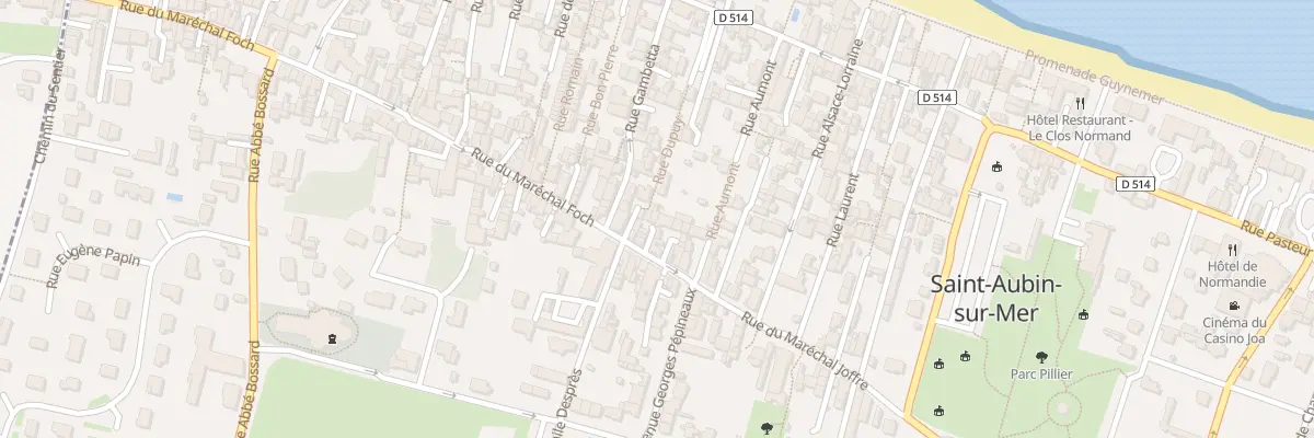 Plan du 18 Rue du Maréchal Foch à Saint-Aubin-sur-Mer