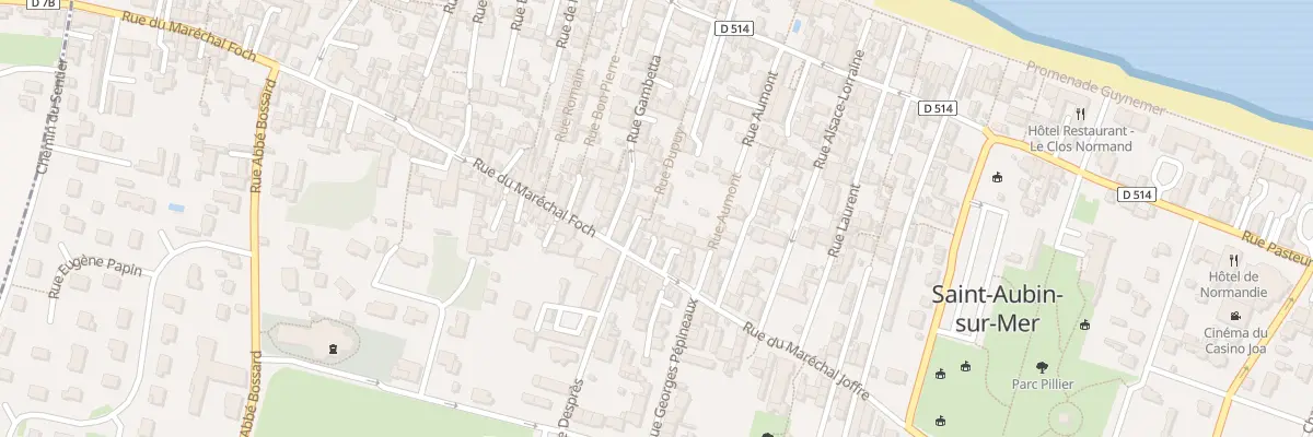 Plan du 18A Rue du Maréchal Foch à Saint-Aubin-sur-Mer