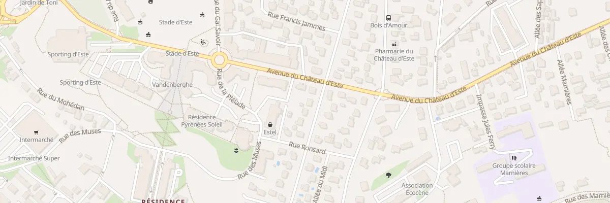 Plan du 16 Rue de Navarre à Billère