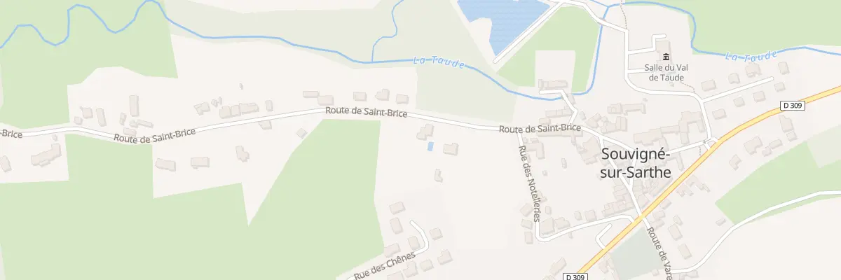 Plan du 6 Rte de Saint Brice à Souvigné-sur-Sarthe