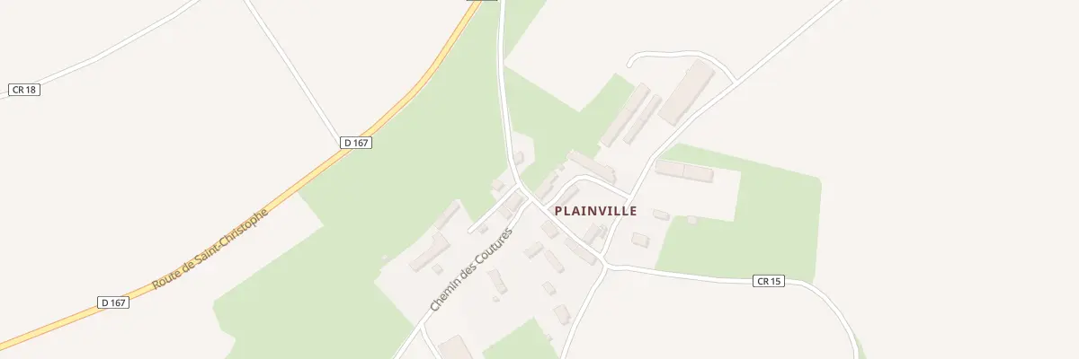 Plan du 3 Che de Plainville à Pierrefitte-en-Cinglais