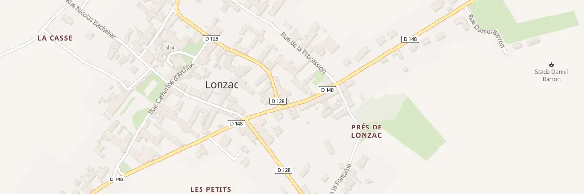 Plan du 2 Rue Galiot de Genouillac à Lonzac