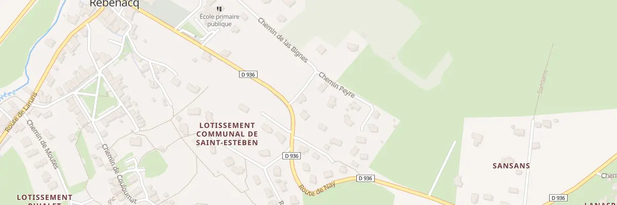 Plan du 2 Che de Las Bignes à Rébénacq