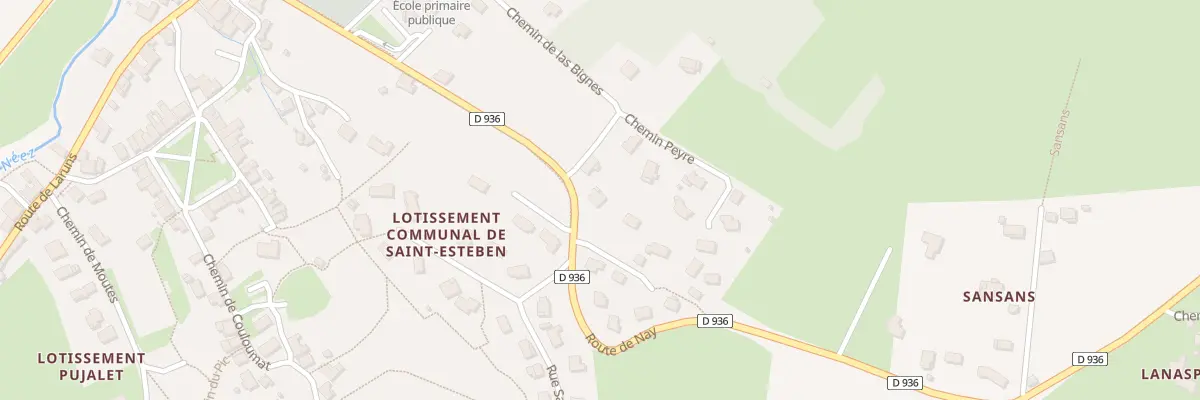 Plan du 13 Rte de Nay à Rébénacq