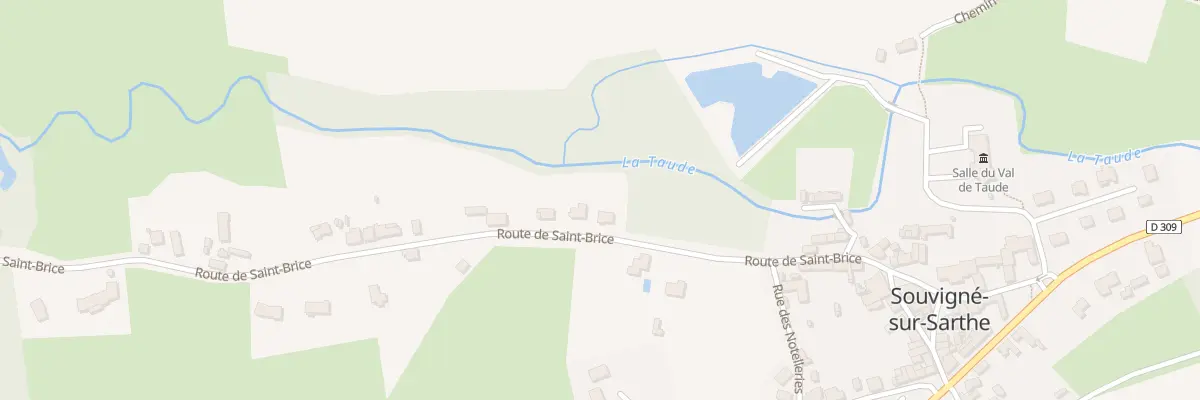 Plan du 1 Rte de Saint Brice à Souvigné-sur-Sarthe