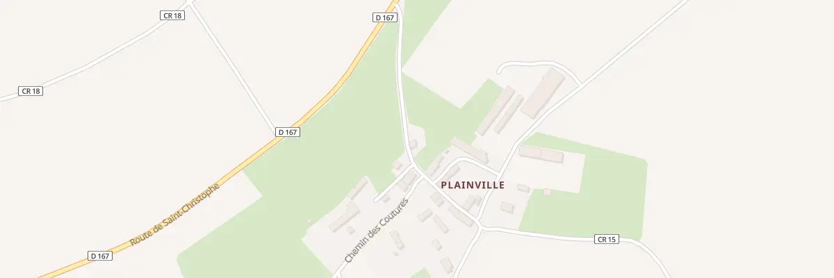 Plan du 1 Che de Plainville à Pierrefitte-en-Cinglais