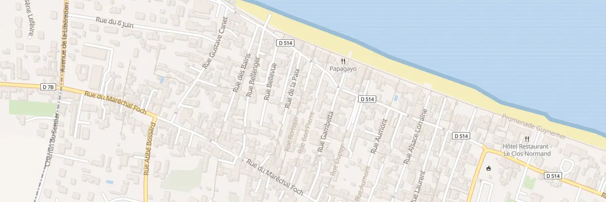 Plan du 12 Rue Romain à Saint-Aubin-sur-Mer