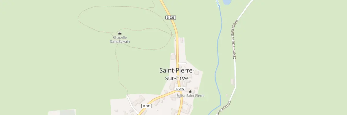 Plan du 1 Rue St Sylvain à Saint-Pierre-sur-Erve