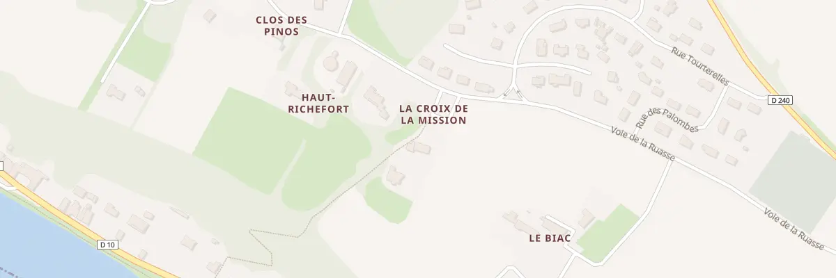 Plan du 408 Le Biac à Langoiran