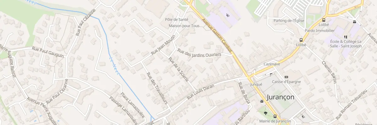 Plan du 10 Rue de la Scierie à Jurançon