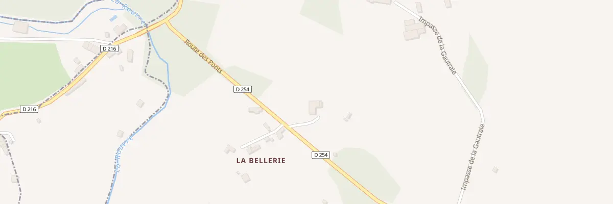 Plan du 2 La Bellerie à Craménil