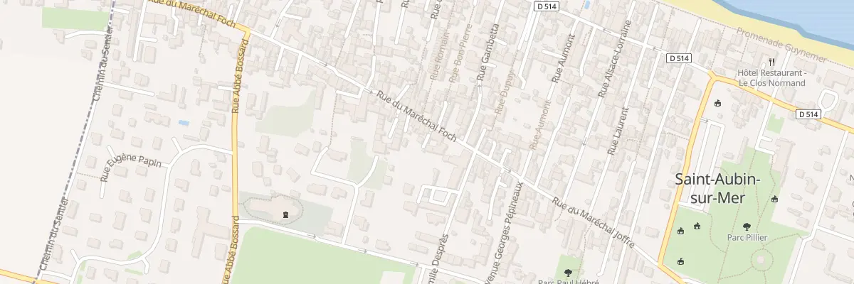 Plan du 25 Rue du Maréchal Foch à Saint-Aubin-sur-Mer