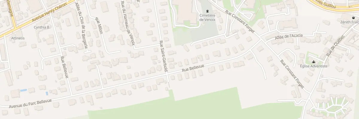 Plan du 24 Rue Bellevue à Caen