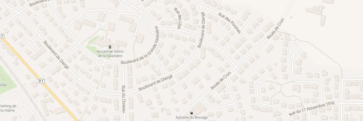 Plan du 44 Bd de Diergé à Évron