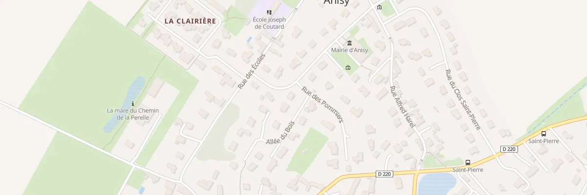 Plan du 2 All du Bois à Anisy