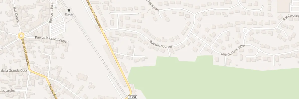 Plan du 16 Rue des Sources Evron à Évron