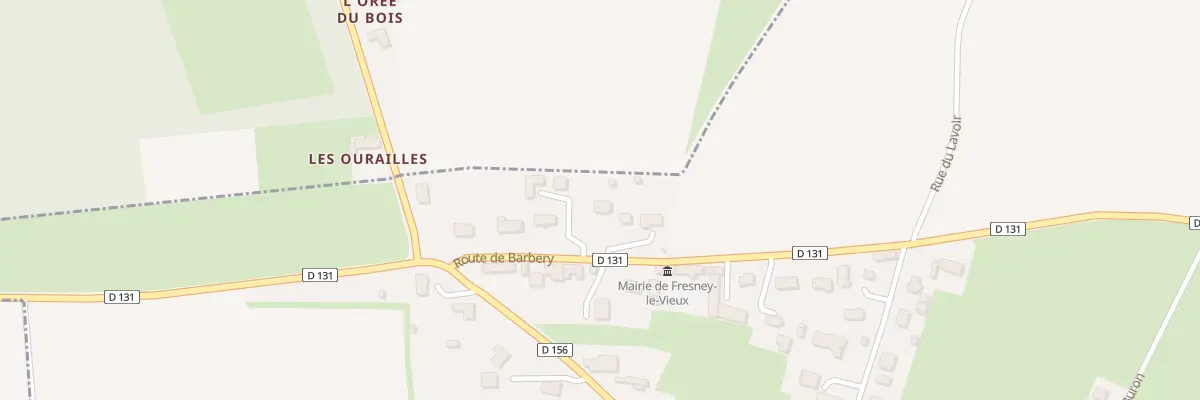 Plan du 8 Rte de Barbery à Fresney-le-Vieux