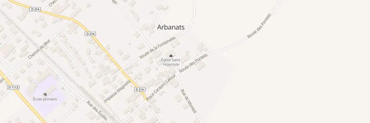 Plan du 2 Rte des Pontets à Arbanats